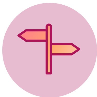 Yön ok simgesi. vektör illüstrasyonu