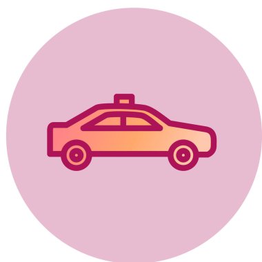 araba simgesi vektör illüstrasyonu