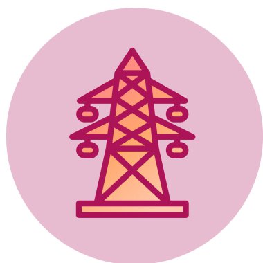 Modern elektrik simgesinin vektör illüstrasyonu