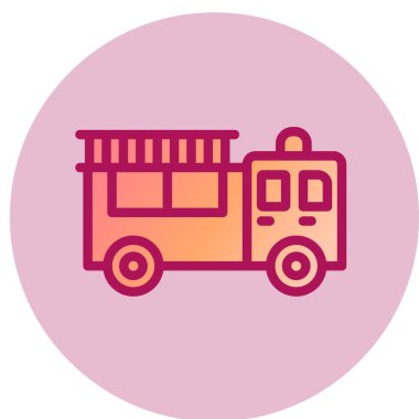 bus simgesi vektör illüstrasyonu