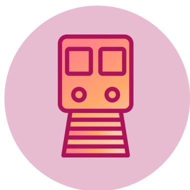 tren simgesi vektör illüstrasyonu