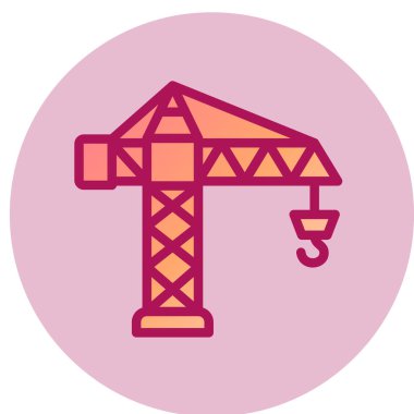 Vinç simgesi. vektör illüstrasyonu