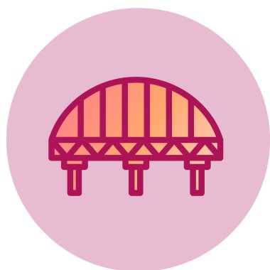 Modern b 'nin vektör illüstrasyonu çadır simgesinden yoksun