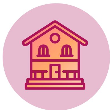 Modern b 'nin vektör illüstrasyonu ev simgesinden yoksun