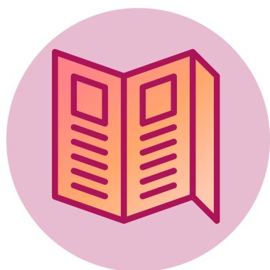 kitap simgesi vektör illüstrasyonu