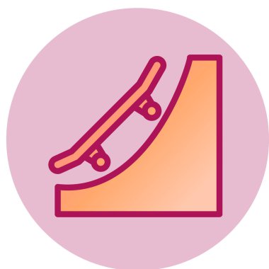 Modern b 'nin vektör çizimi kaykay simgesinden yoksun