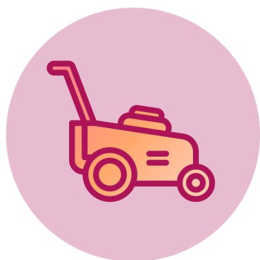 Traktör ikon vektör illüstrasyonu