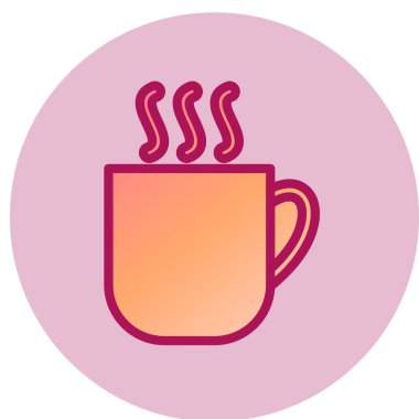 Kahve fincanı ikonu. vektör illüstrasyonu