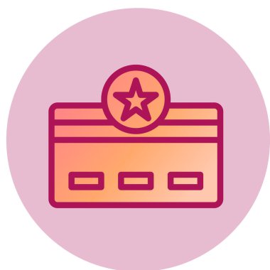 Kredi Kartı Ödeme simgesi, vektör illüstrasyonu