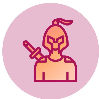 Maske ikonlu adam. vektör illüstrasyonu