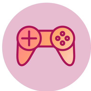gamepad simgesi vektör illüstrasyonu