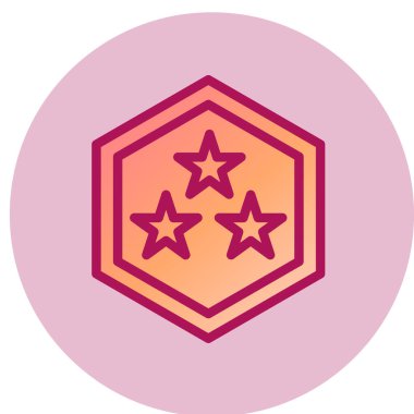 Moda biçimi izole edilmiş arkaplan yıldız simgesi