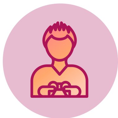 Kadın ve erkeğin vektör çizimi