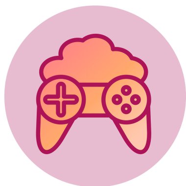 gamepad simgesi vektör illüstrasyonu