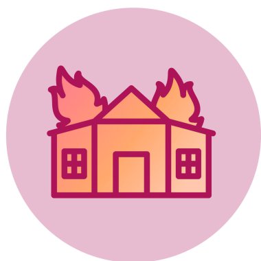 Modern yapı simgesinin vektör illüstrasyonu