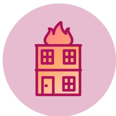 Modern yapı simgesinin vektör illüstrasyonu