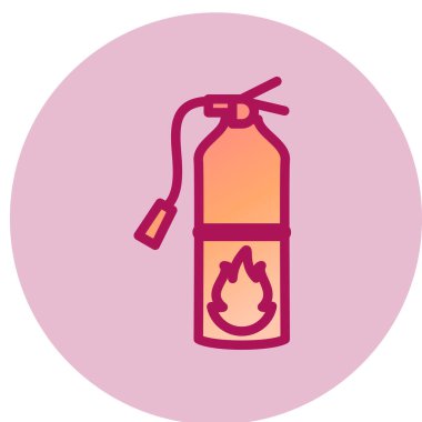 Yangın söndürme ikonu. vektör illüstrasyonu