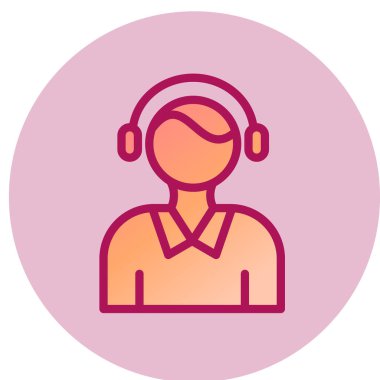 Çağrı merkezi ikon vektör illüstrasyonu