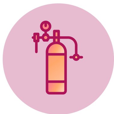 Yangın söndürme ikonu. Web için su şişesi vektör simgelerinin basit çizimi