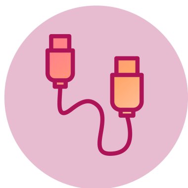 usb buji simgesi. vektör illüstrasyonu