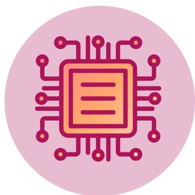 Modern teknoloji simgesinin vektör illüstrasyonu