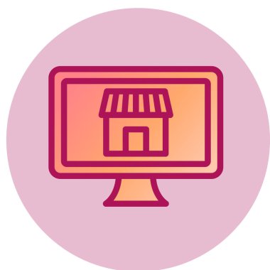 ev simgesi vektör illüstrasyonu