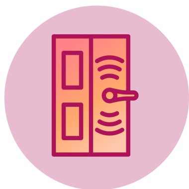 kapı simgesi vektör illüstrasyonu