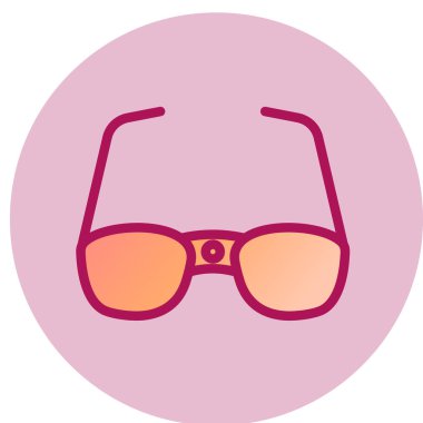 güneş gözlüğü ikonu vektör illüstrasyonu