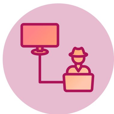 Modern b 'nin vektör çizimi dizüstü bilgisayarın ikonundan yoksun