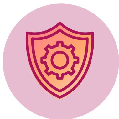 kalkan ikon vektör illüstrasyonu