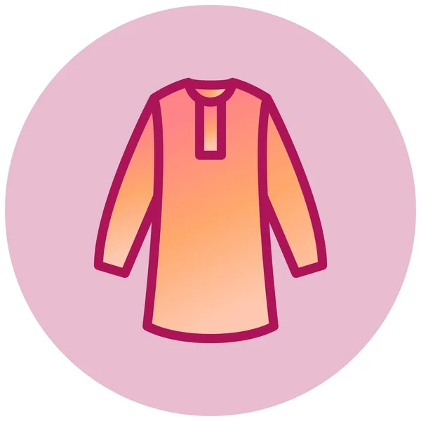 Camisa Icono Web Ilustración Simple — Vector de stock