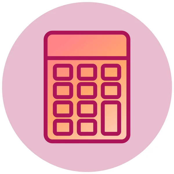 Calculator Web Icon Simple Illustration — Stock Vector