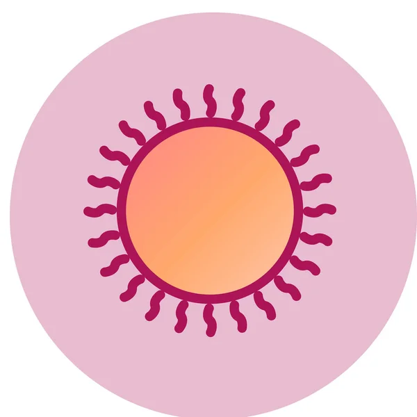 太陽のアイコンベクトルイラスト — ストックベクタ