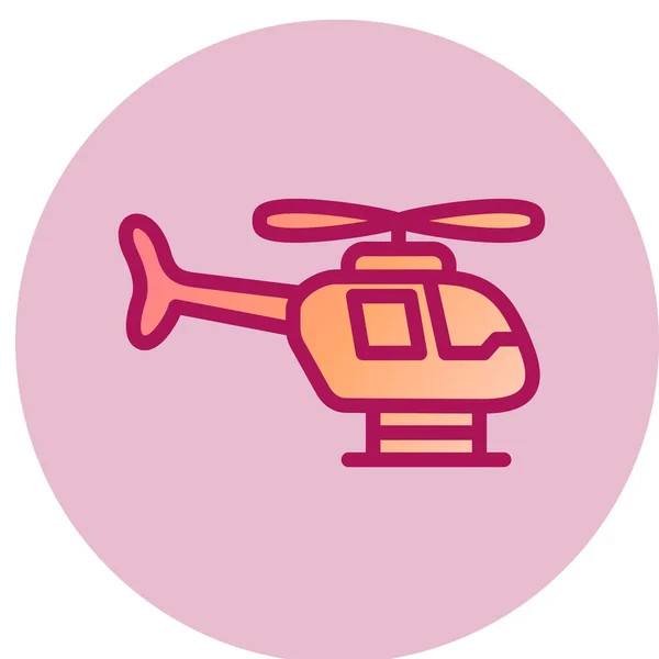 Helicopter Icon Vector Illustration — Stock Vector