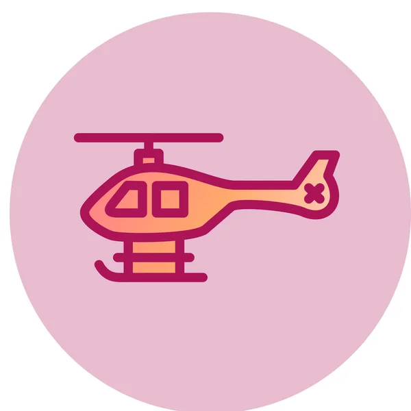 Helicopter Icon Trendy Style Isolated Background — Archivo Imágenes Vectoriales