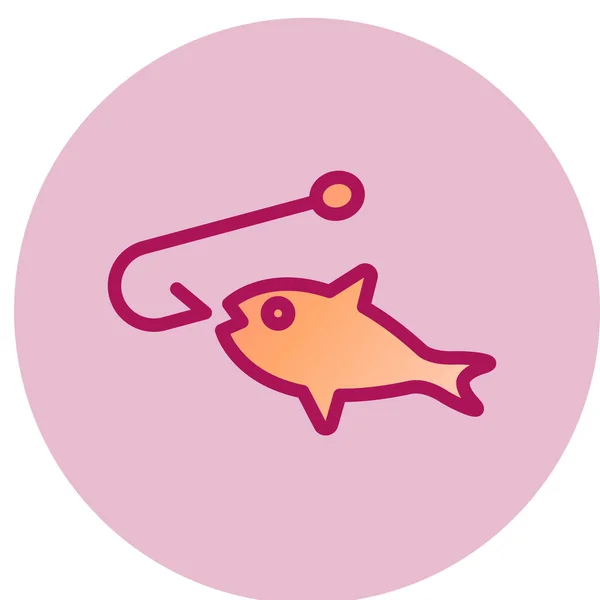 Fisch Symbol Vektor Illustration — Stockvektor