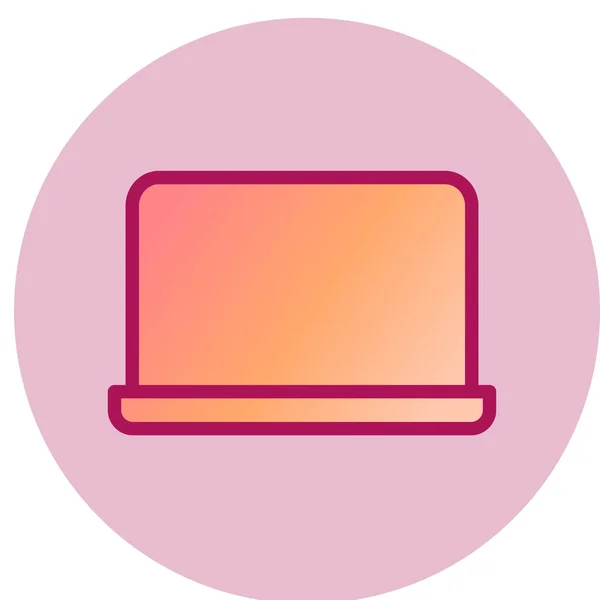 Illustration Des Laptop Icon Vektors — Stockvektor