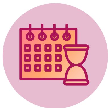 Takvim simgesi vektör illüstrasyonu