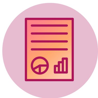 belge simgesi vektör illüstrasyonu