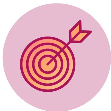 hedef simge vektör illüstrasyonu