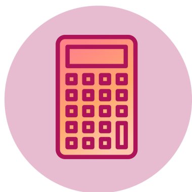 hesap makinesi simgesi vektör illüstrasyonu