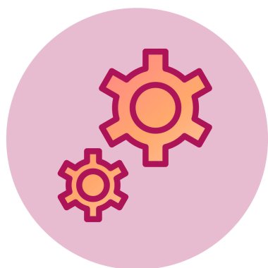 dişli simgesi vektör illüstrasyonu