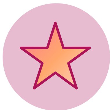 yıldız simgesi vektör illüstrasyonu