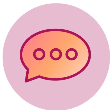 Konuşma balonu ikonu. vektör illüstrasyonu