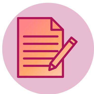 belge simgesi, vektör çizimi