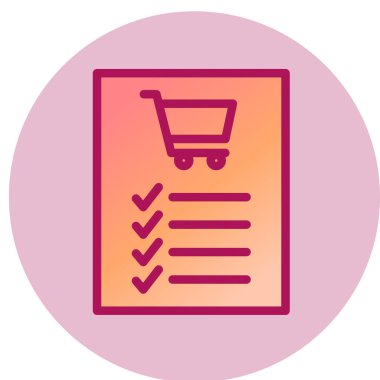 Alışveriş arabası ikon vektör illüstrasyonu