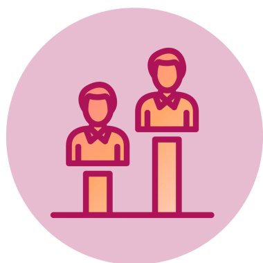 İş dünyası takım ikonu. düz dizayn