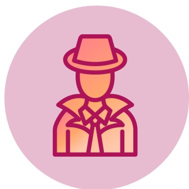 Kovboy şapkası ikonu. vektör illüstrasyonu