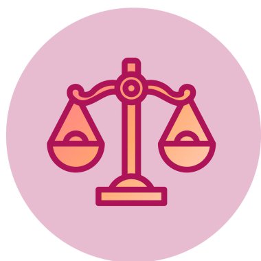 Denge kutsal kişilerin resmi, vektör çizim 