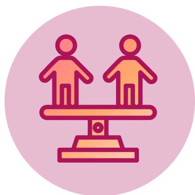 İnsan Hakları Kanunu simgesi, vektör illüstrasyonu 